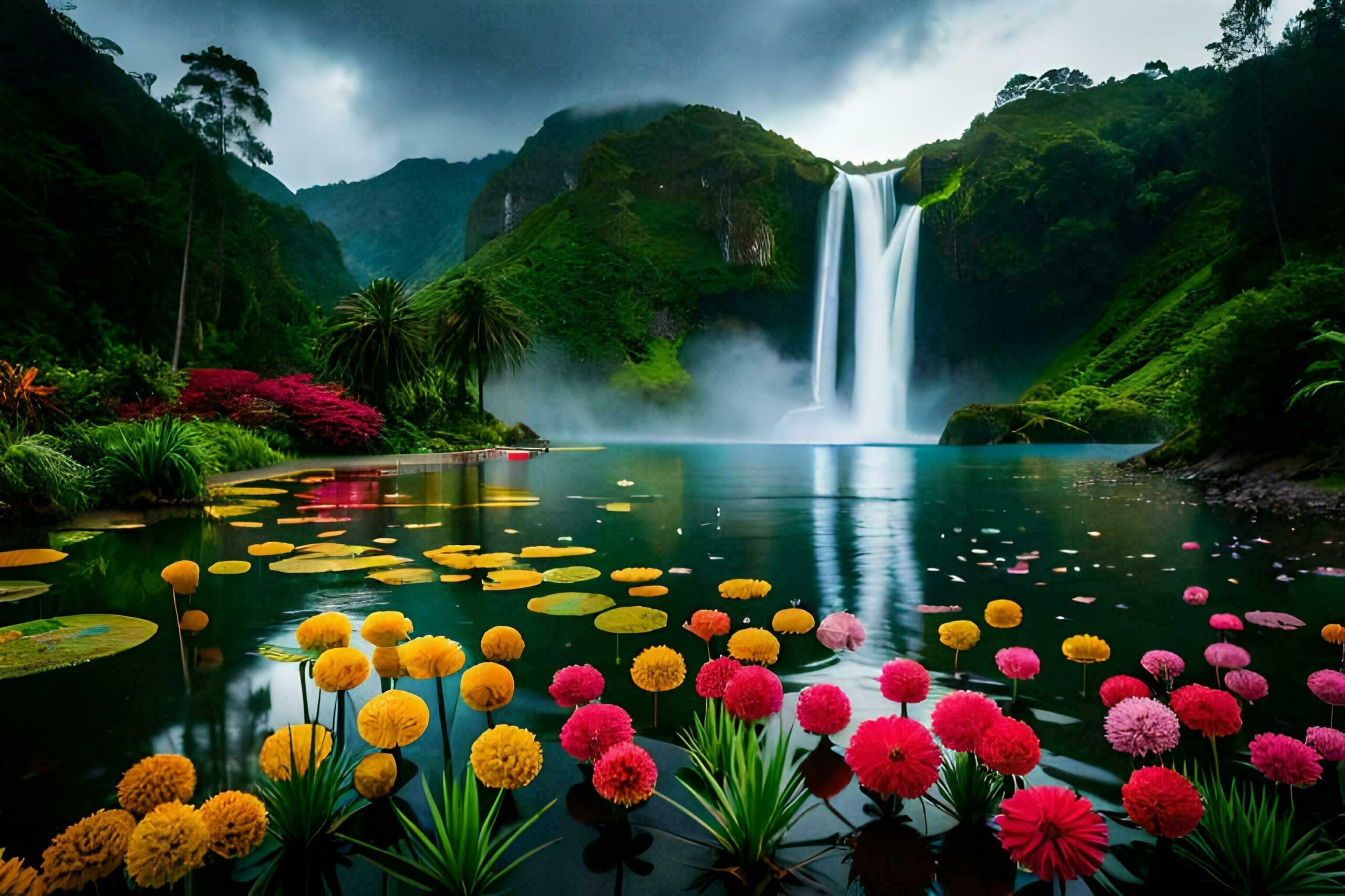 beautiful waterfall